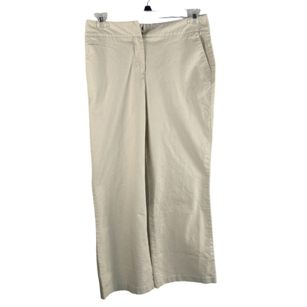 Chico's Women's Cream Wide-Leg Pants